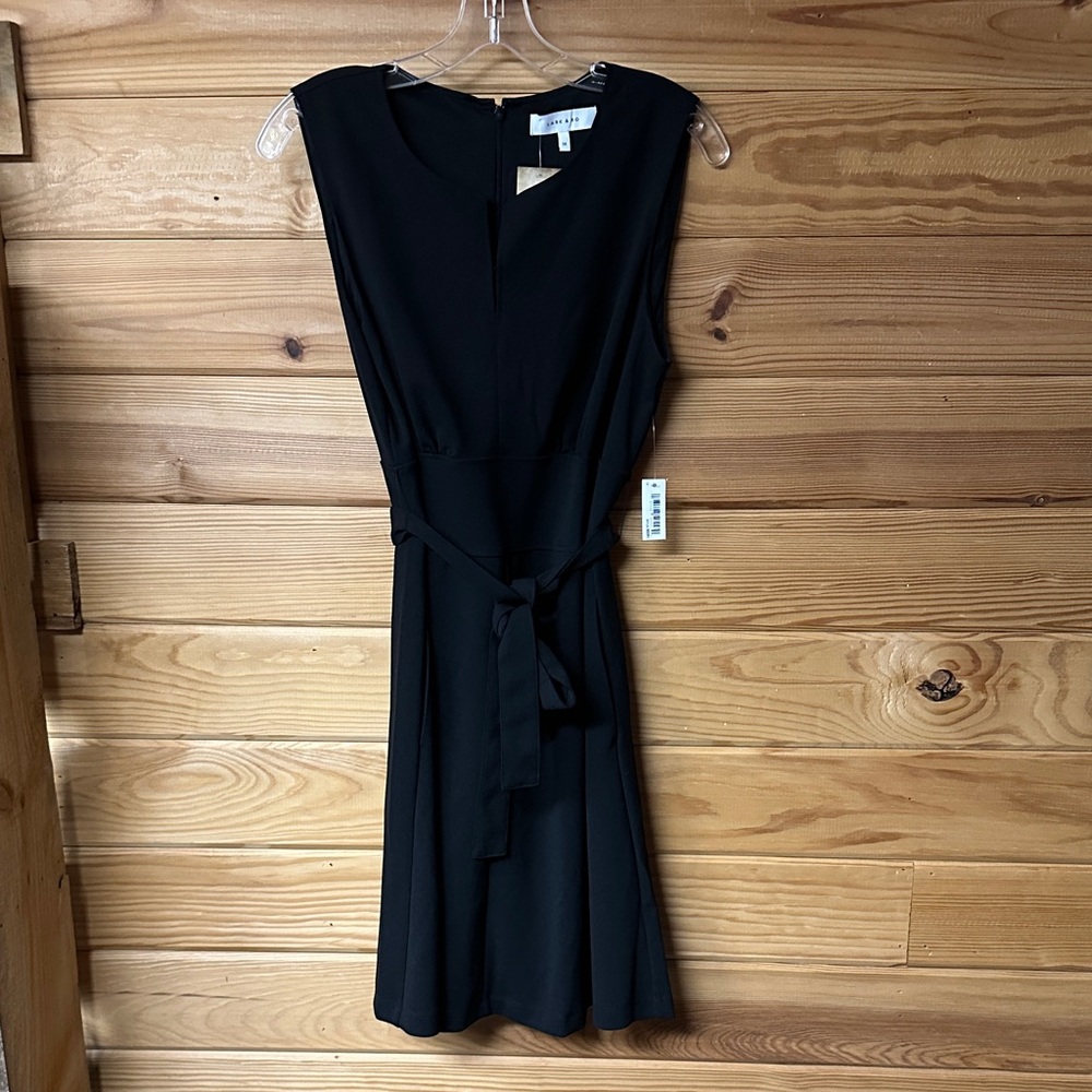 NWT Lark & Ro Elegant Black Sleeveless Dress Size 14